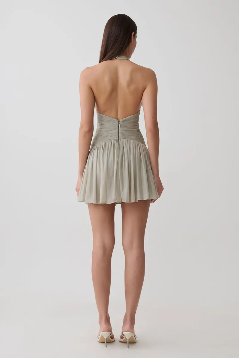 LUCILLE_DRESS_SILVER MINI DRESS
