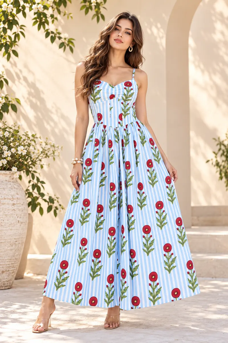 Print Midi Dress